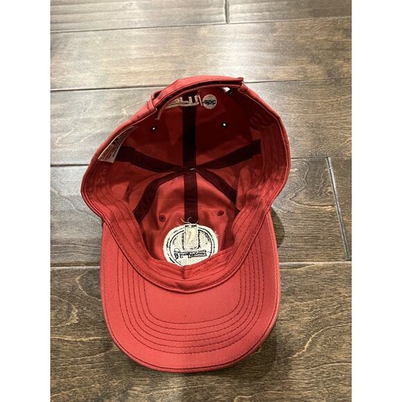 Headmaster Mens Red NBA ESPN Patch Adjustable Strapback Hat Baseball Cap Vtg - Picture 8 of 9